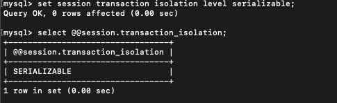 Serializable の設定